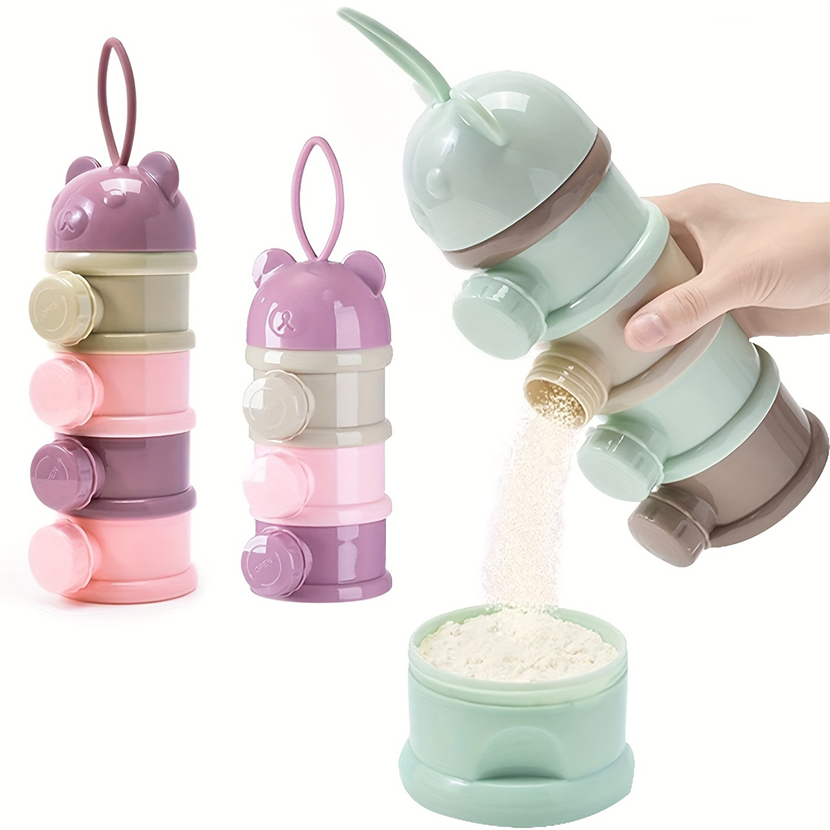 Baby Food Universe - Askılı Büyük Kapasiteli Bebek Süt Tozu