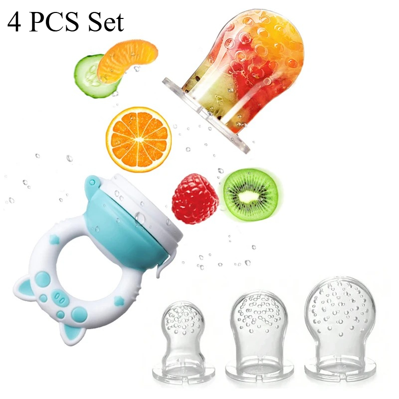 Baby Food Vegetable - 4'lü Set Silikon Meyve ve Sebze