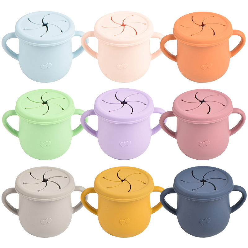 Baby Food Universe - Bebek Silikon Besleme Bardak Taşınabilir Drinkware