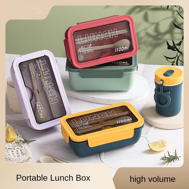 Baby Food Lunch - Kaşık Chopstick ile 1100ML mikrodalga yemek