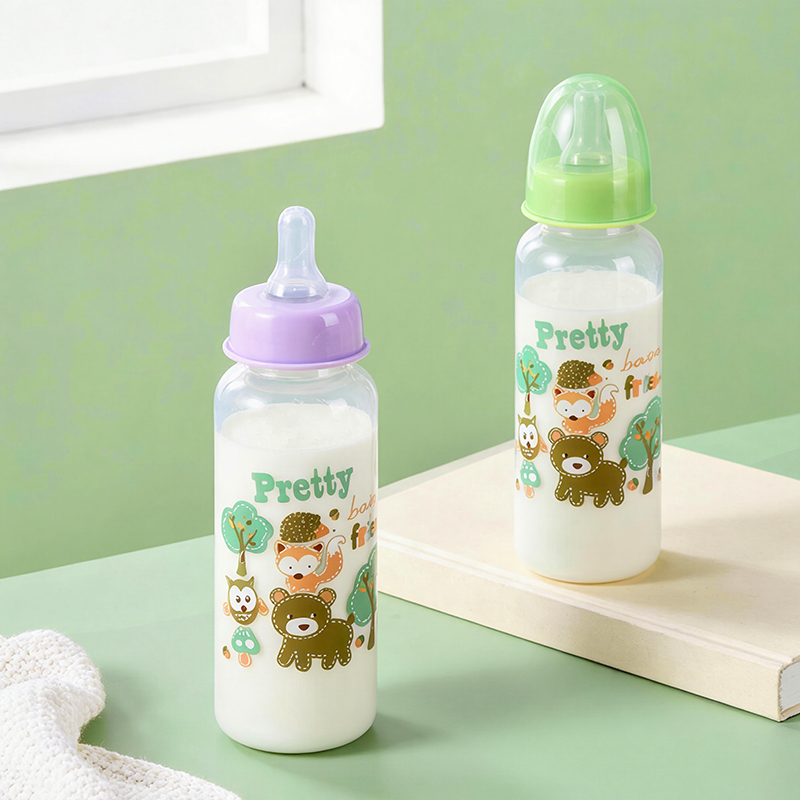 Baby Food Natural - 1 adet sevimli hayvan temalı biberon
