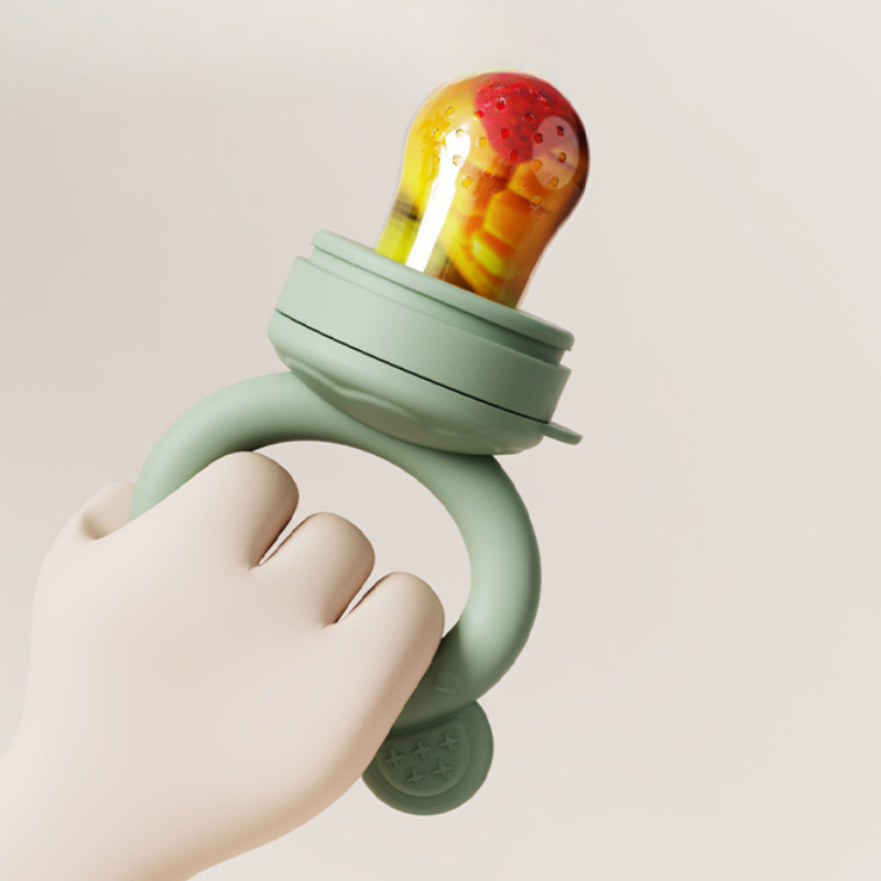 Baby Food Vegetable - Bebek emziği meyve besleyici kapaklı silikon