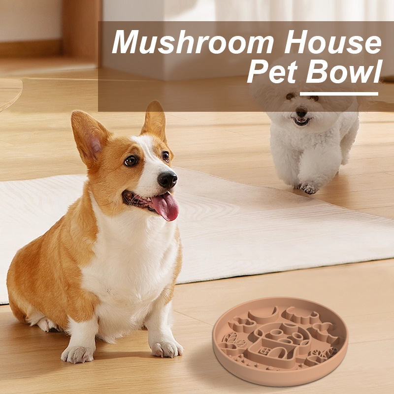 Yeni Mantar Köpek Yavaş yiyece - Silicone Suction Bowl incelemesi ve fiyatı
