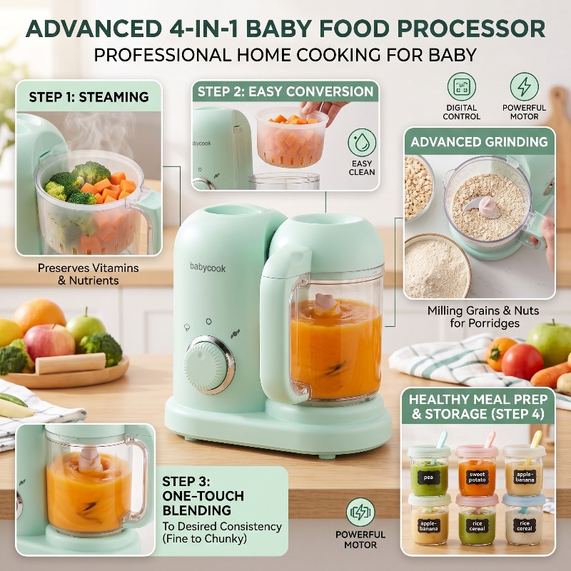 Çok Fonksiyonlu Yüksek Hassasi - Baby Food Grinder Machine incelemesi ve fiyatı